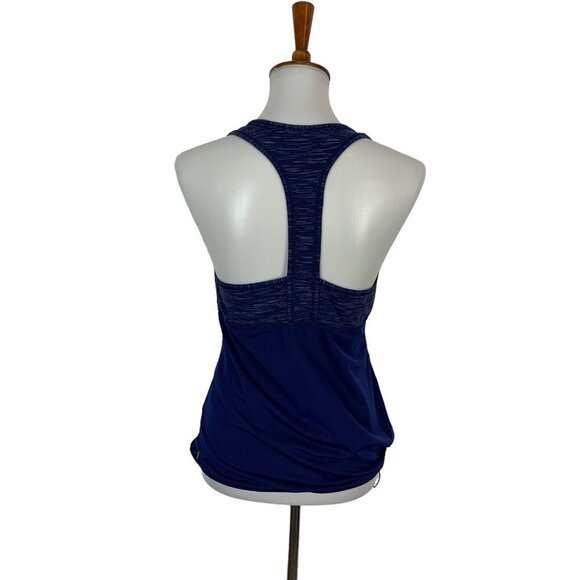 Lucy Tech Navy Blue Active Tank Adjustable Drawstring Hem Medium - Picture 5 of 8